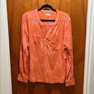 Carve Designs  Dylan. Orange Floral Blouse
